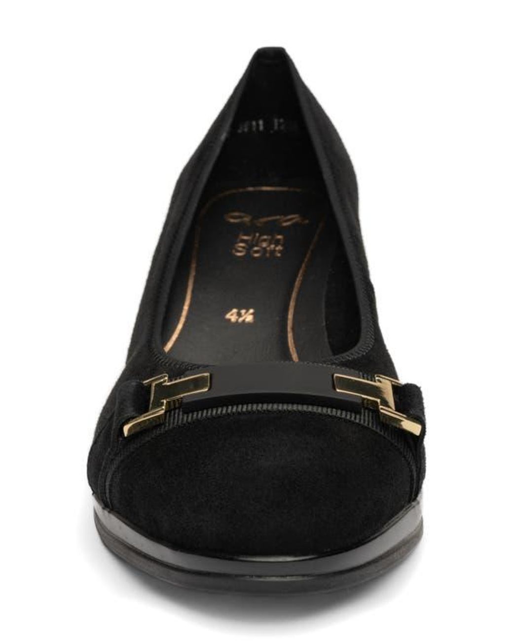 Ara Black Ophelia Buckle Pump