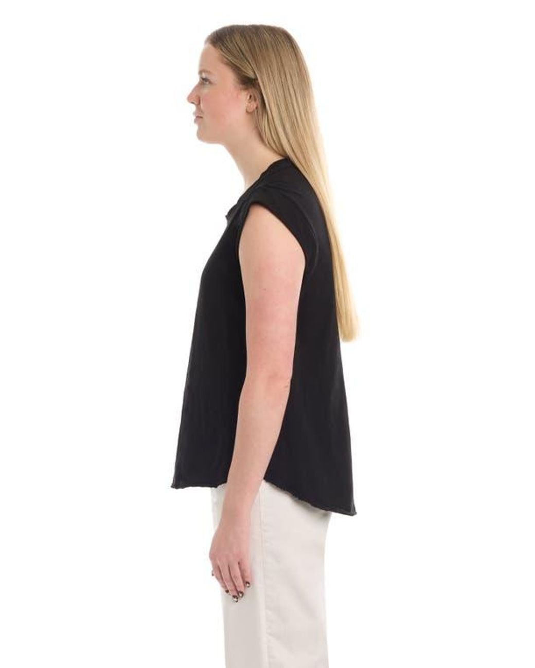Wilt Blue Ruched Shoulder Tee