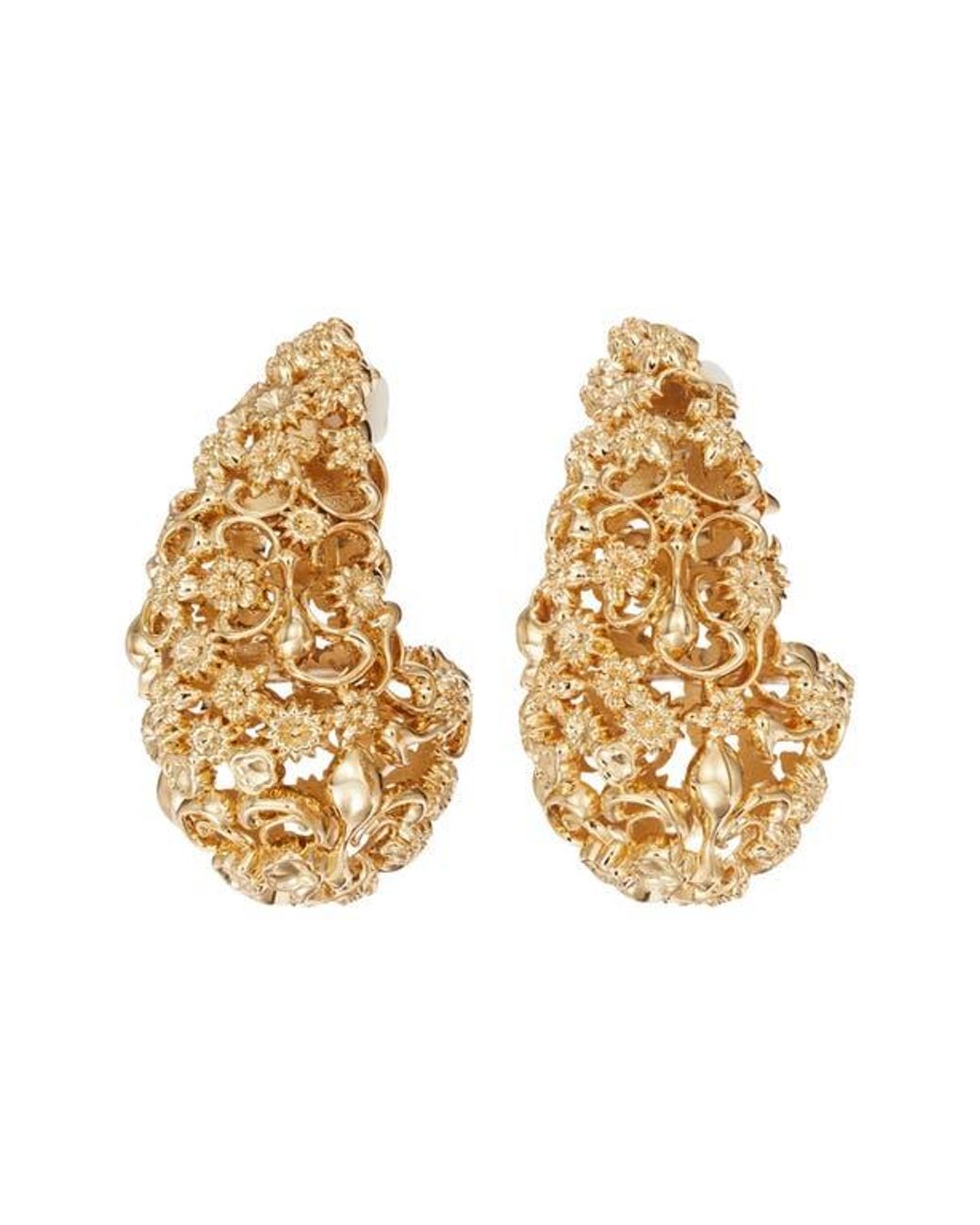 Tory Burch Metallic Filigree Wave Earrings