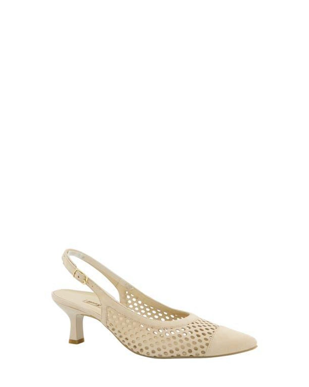 Paul Green Natural Derby Slingback Pump