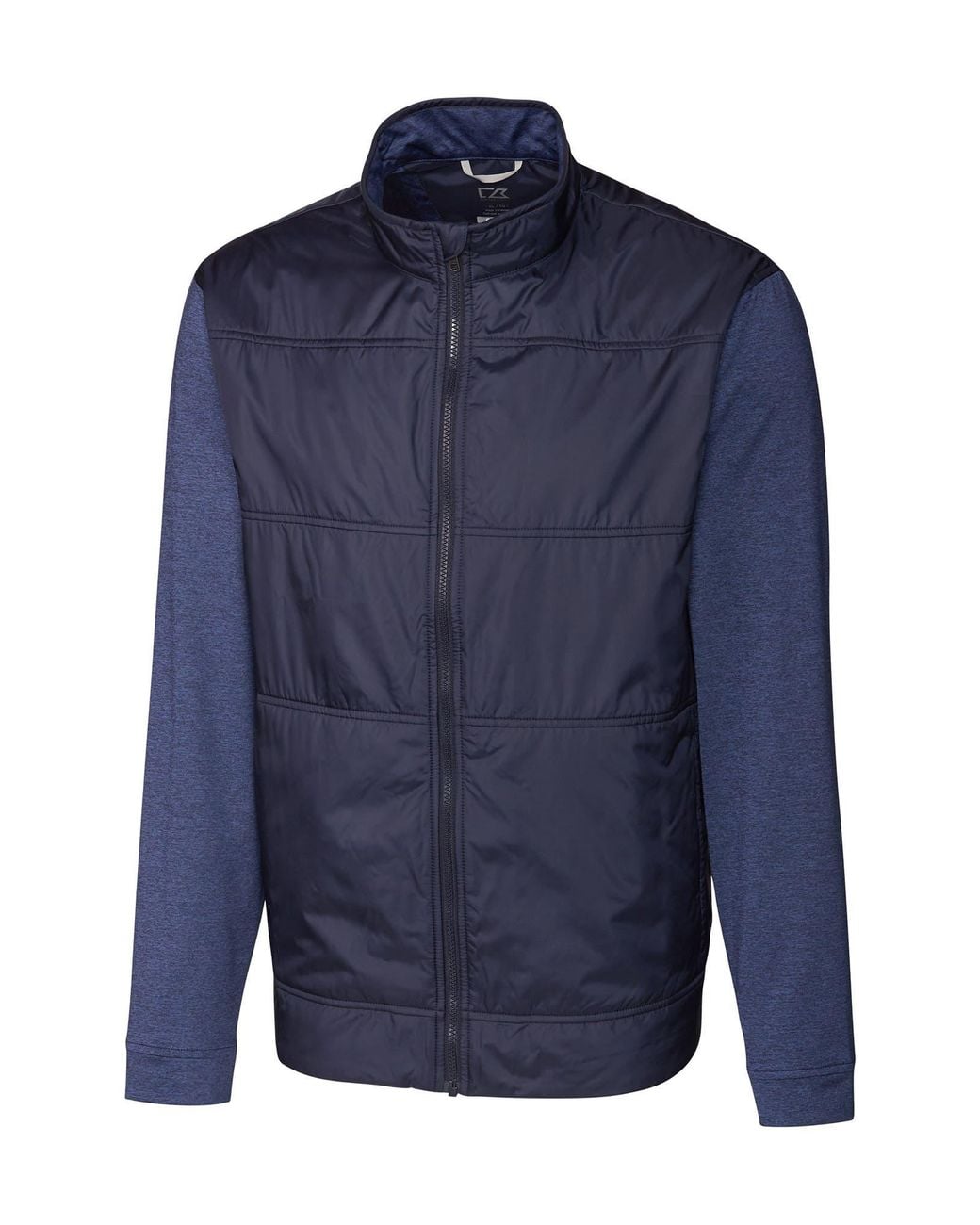 Cutter & Buck Blue Stealth Hybrid Quilted Full Zip Jacket for men