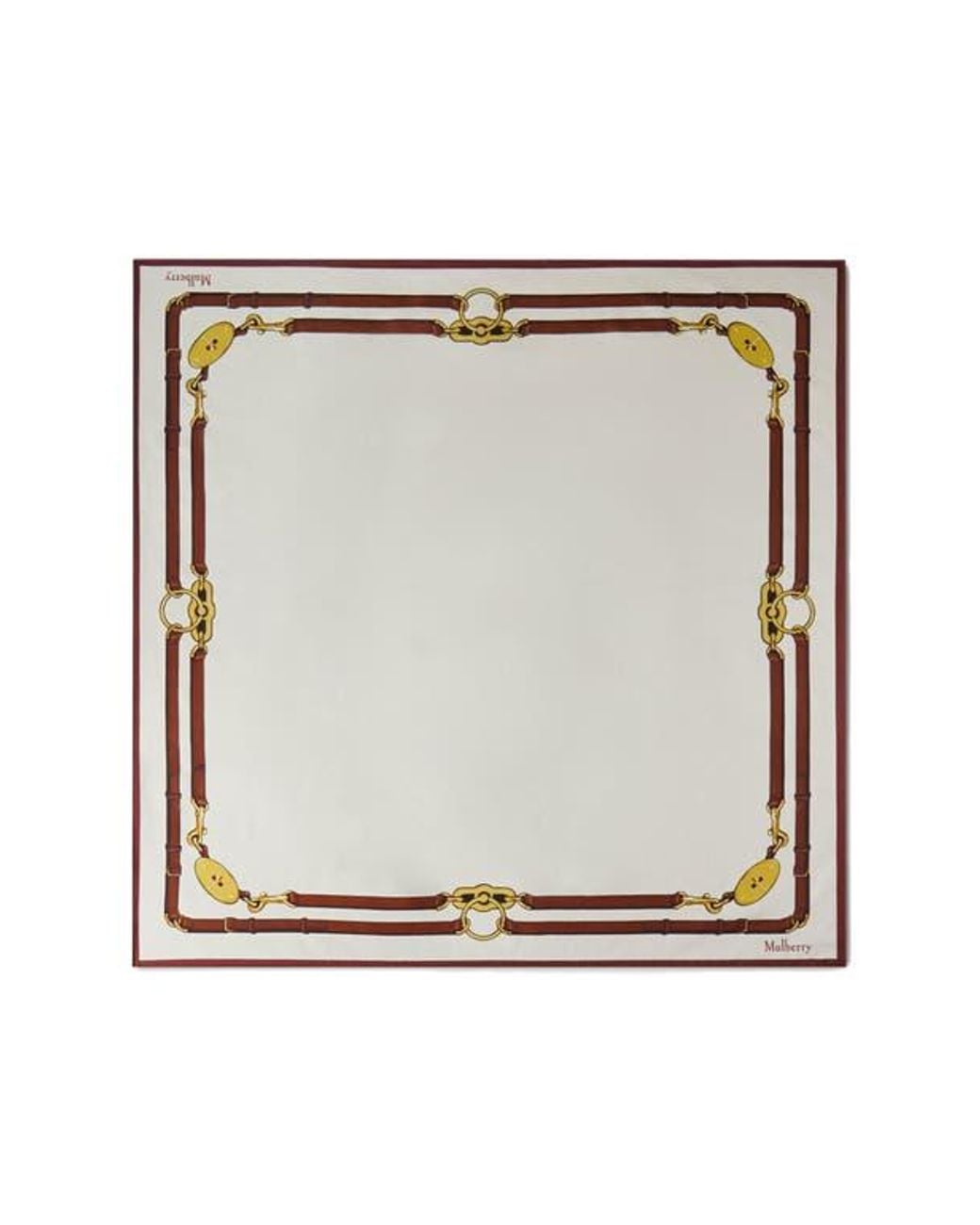 Mulberry Metallic Square Scarf