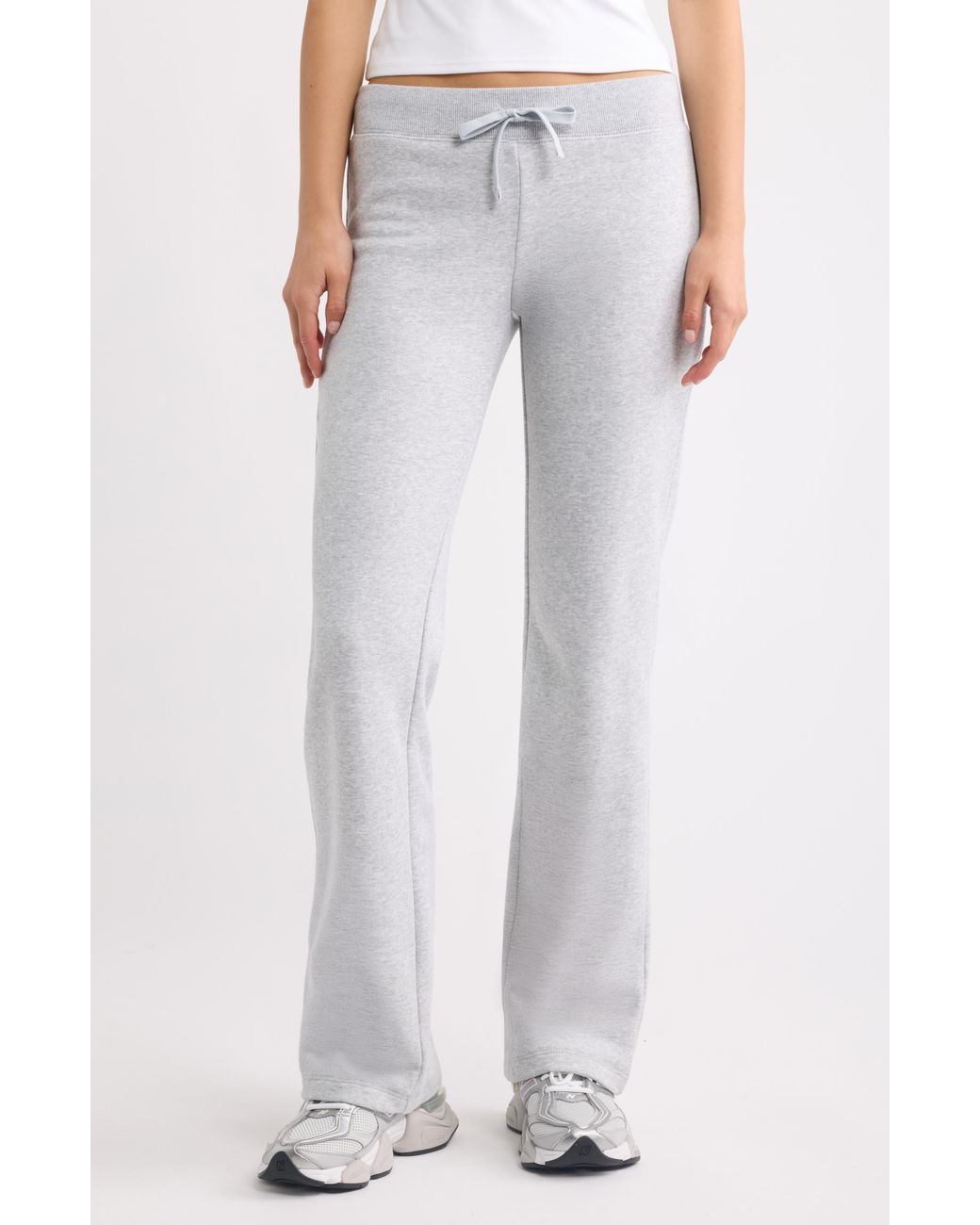 BP. White Bootcut Terry Sweatpants