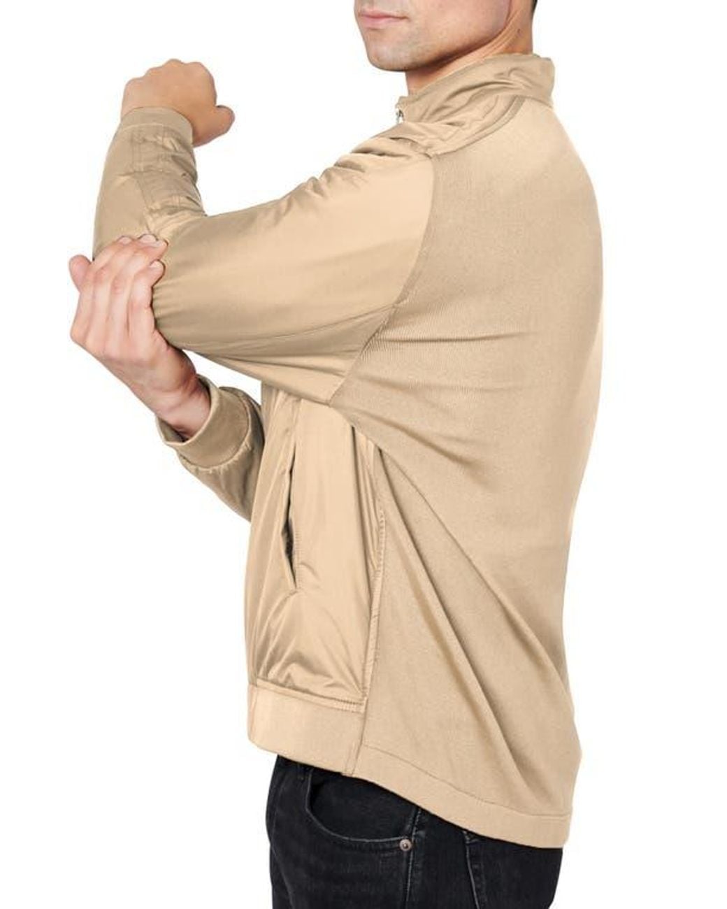 Con.struct Natural Slim Fit Solid Hybrid Field Jacket for men