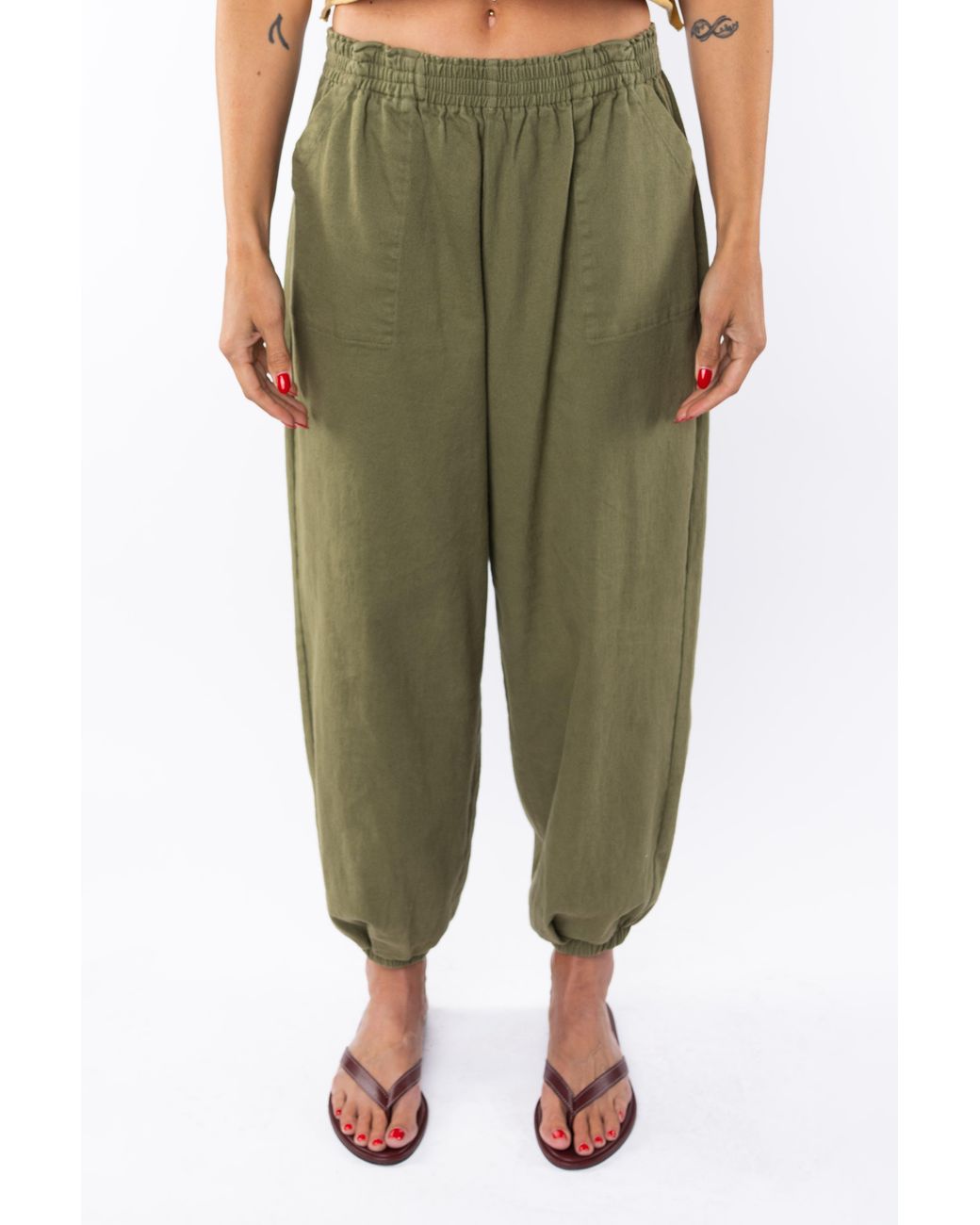 Ariko Green Day Pants