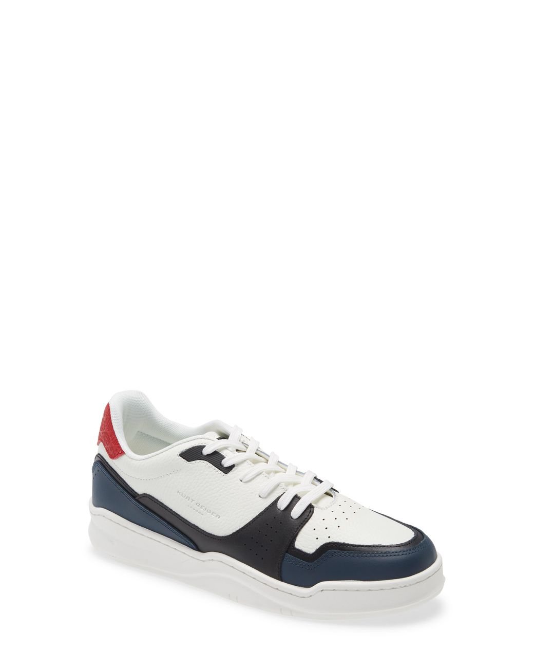 Kurt Geiger Frankie Low Top Sneaker in White Leather (White) for Men - Lyst