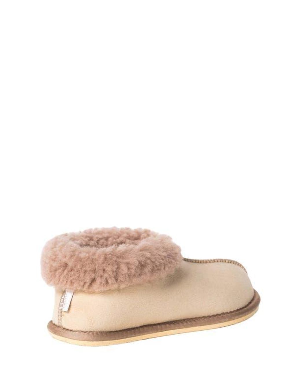 Celtic & Co. Natural Ladies' Shearling Bootee Slippers