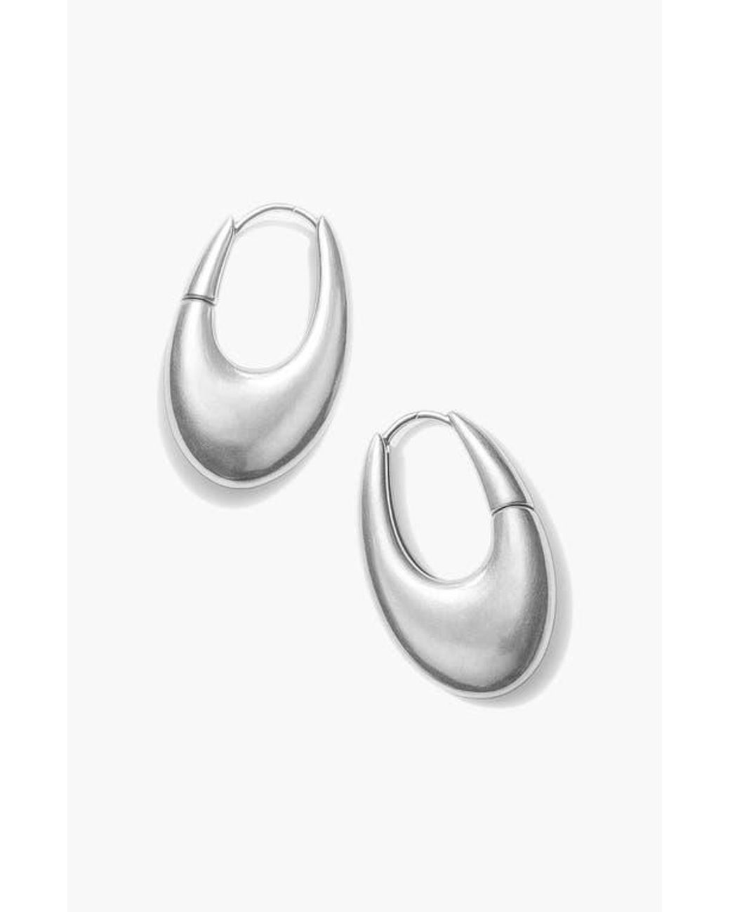 Yoj Metallic Eclipse Midi Hoops