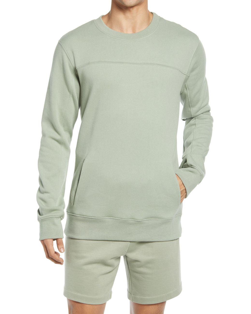 Alo Yoga Cotton Men's Base Sweatshirt in Green for Men Lyst