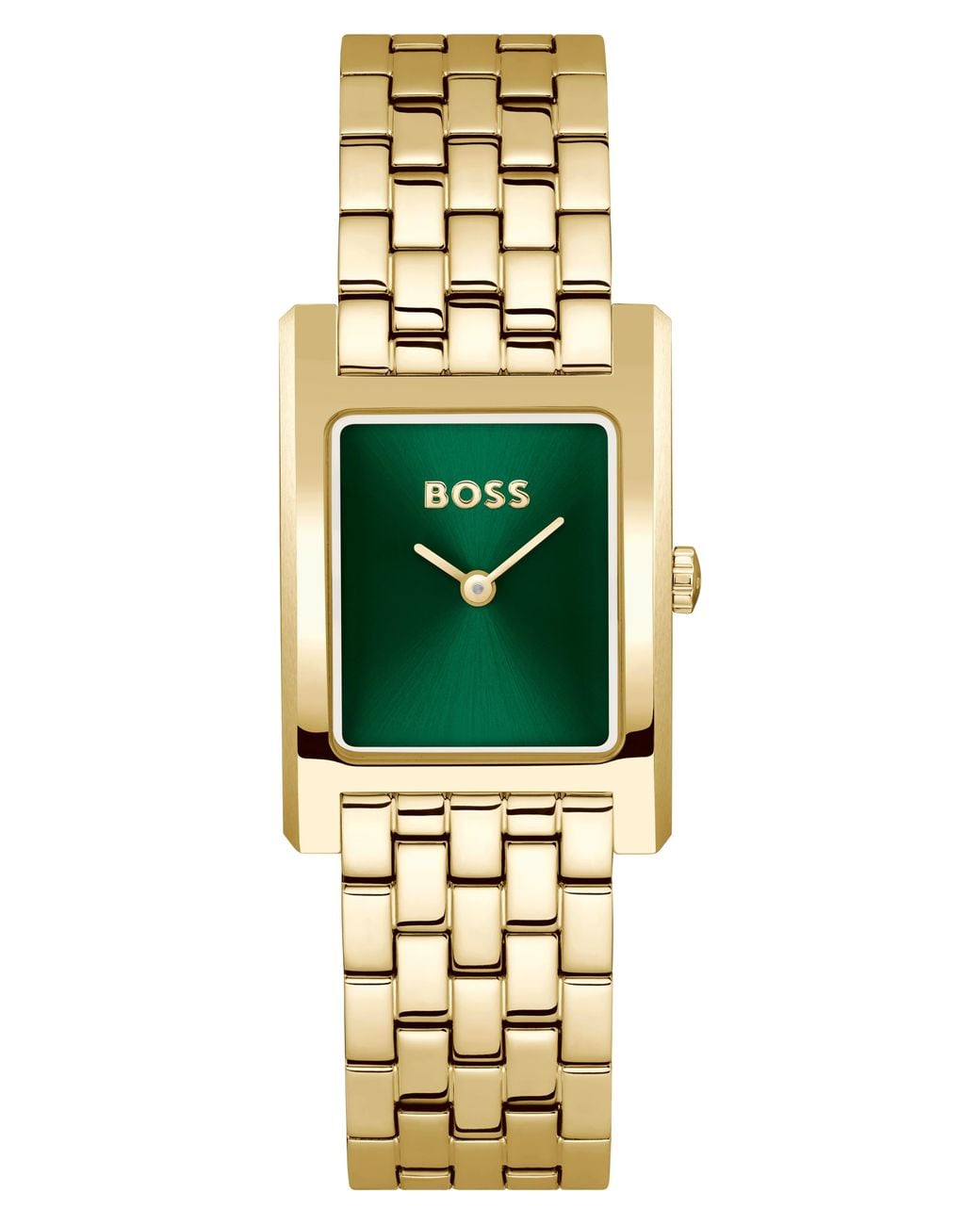 Boss Metallic Lucy Quartz Basic Slim Ionic Plated Thin Gold Steel Watch