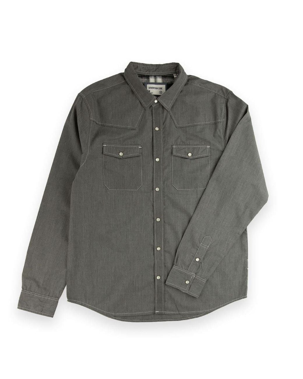 Sovereign Code Gray Scar Button Down Shirt for men