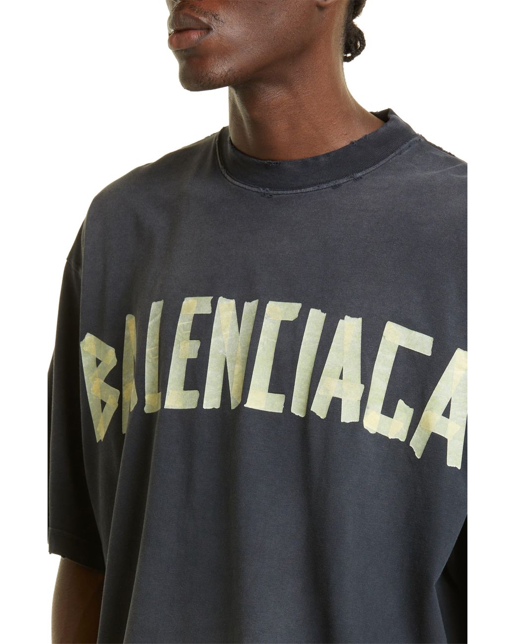 balenciaga black t shirt logo
