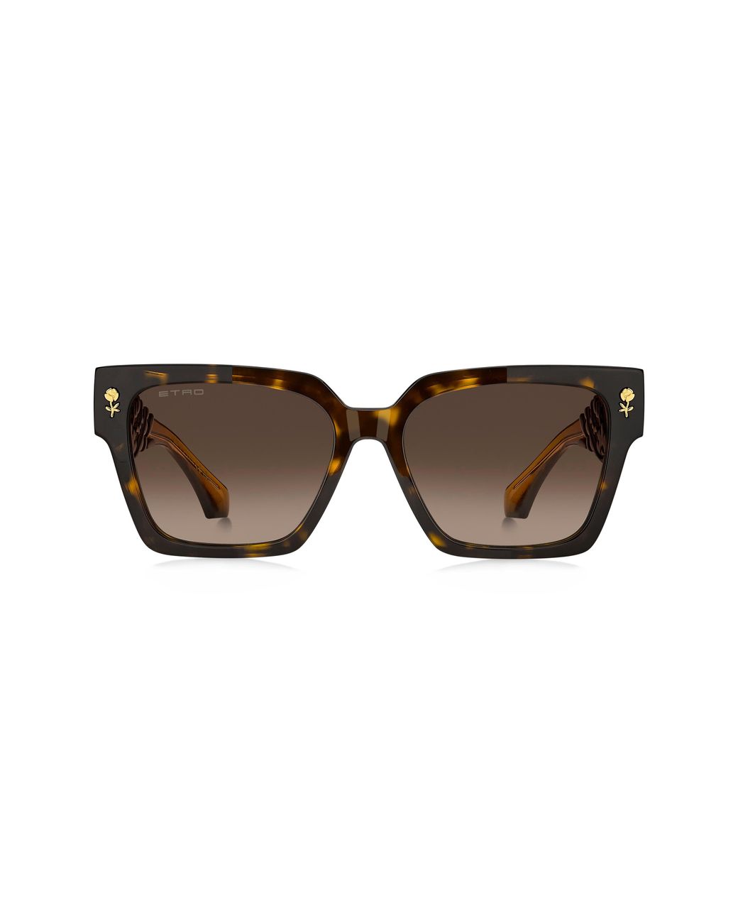 Etro Brown 55Mm Gradient Rectangular Sunglasses