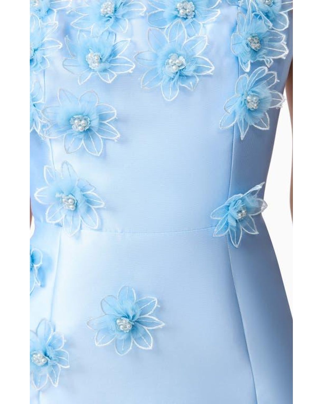 chinese dress ladies Valencia Lace Gown in Blue