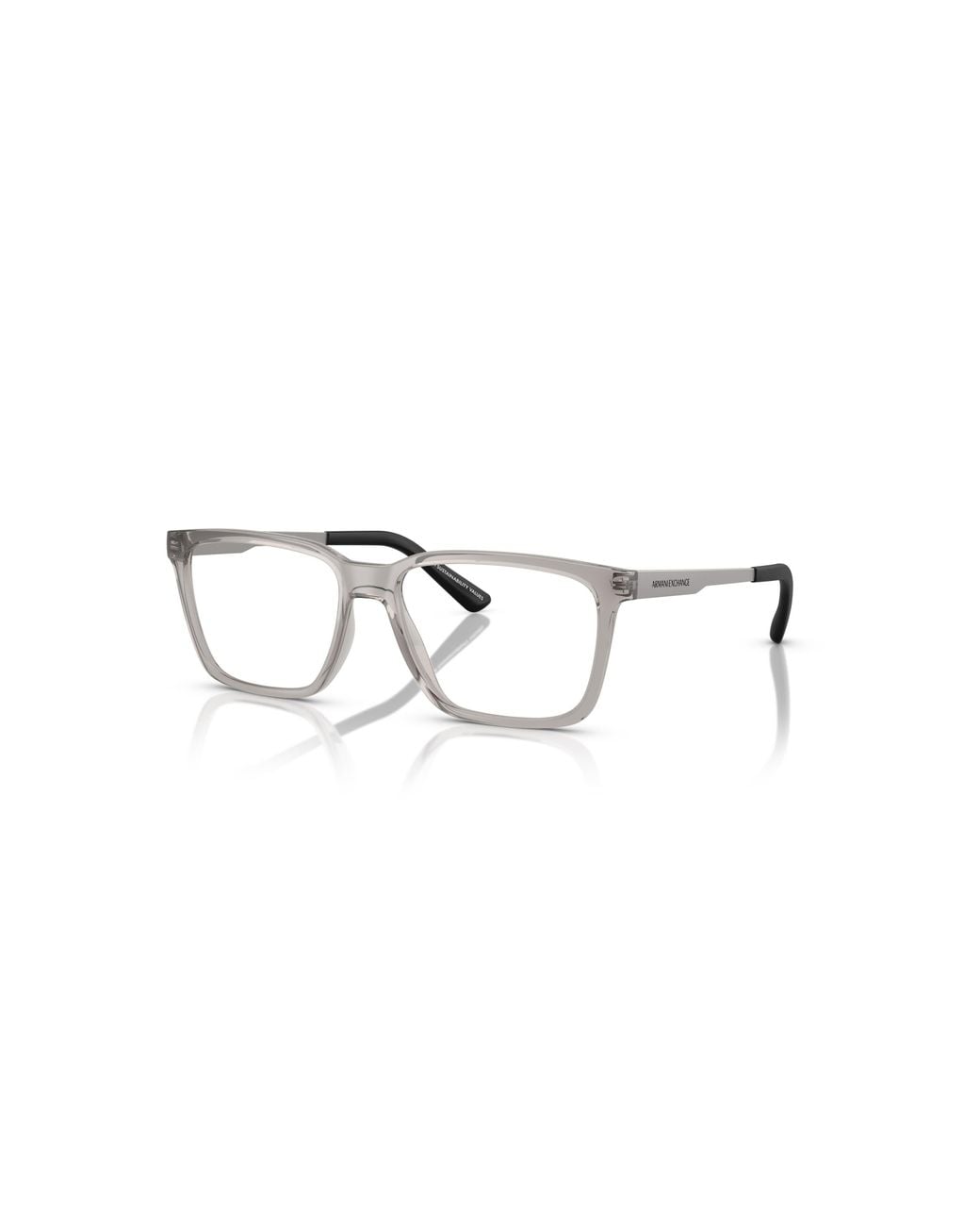 ARMANI EXCHANGE Metallic 55Mm Rectangle Optical Glasses for men