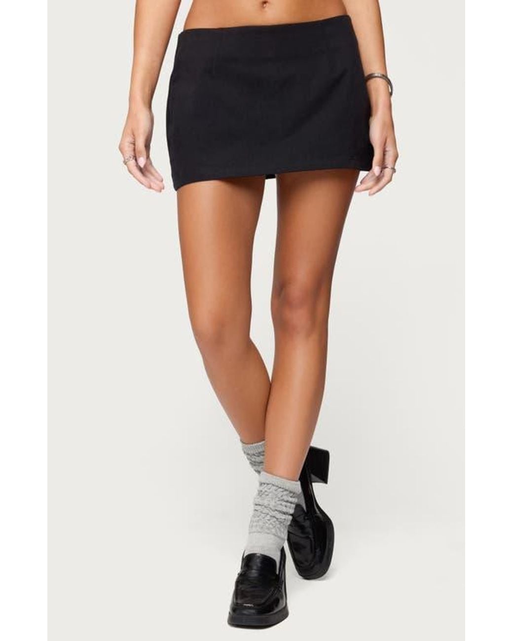 Edikted Black Monrow Low Rise Microskort