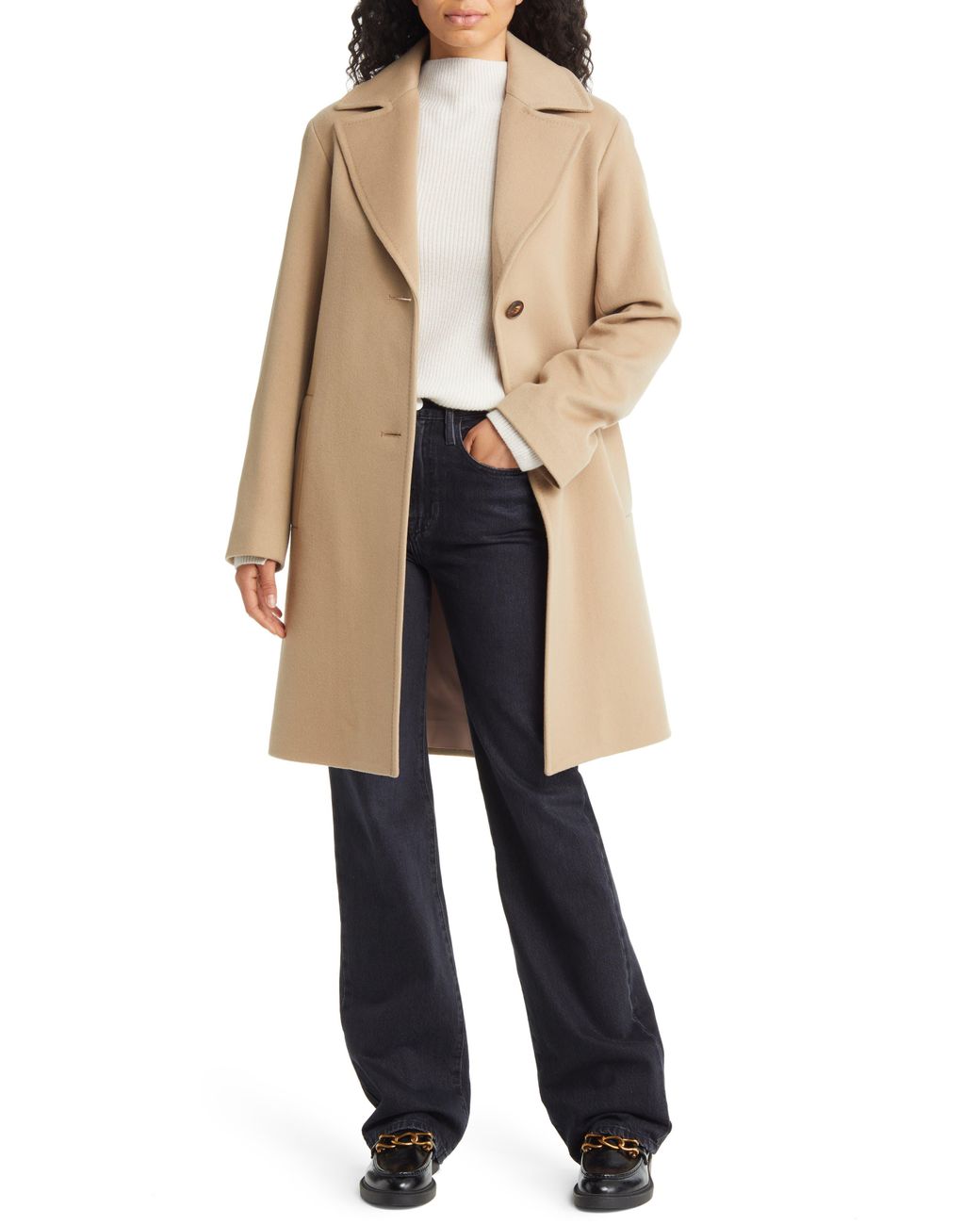 Fleurette cashmere long coat discount