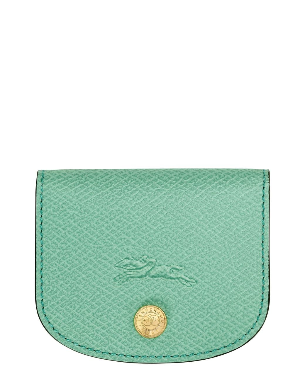 Longchamp Green Epure Leather Card Case
