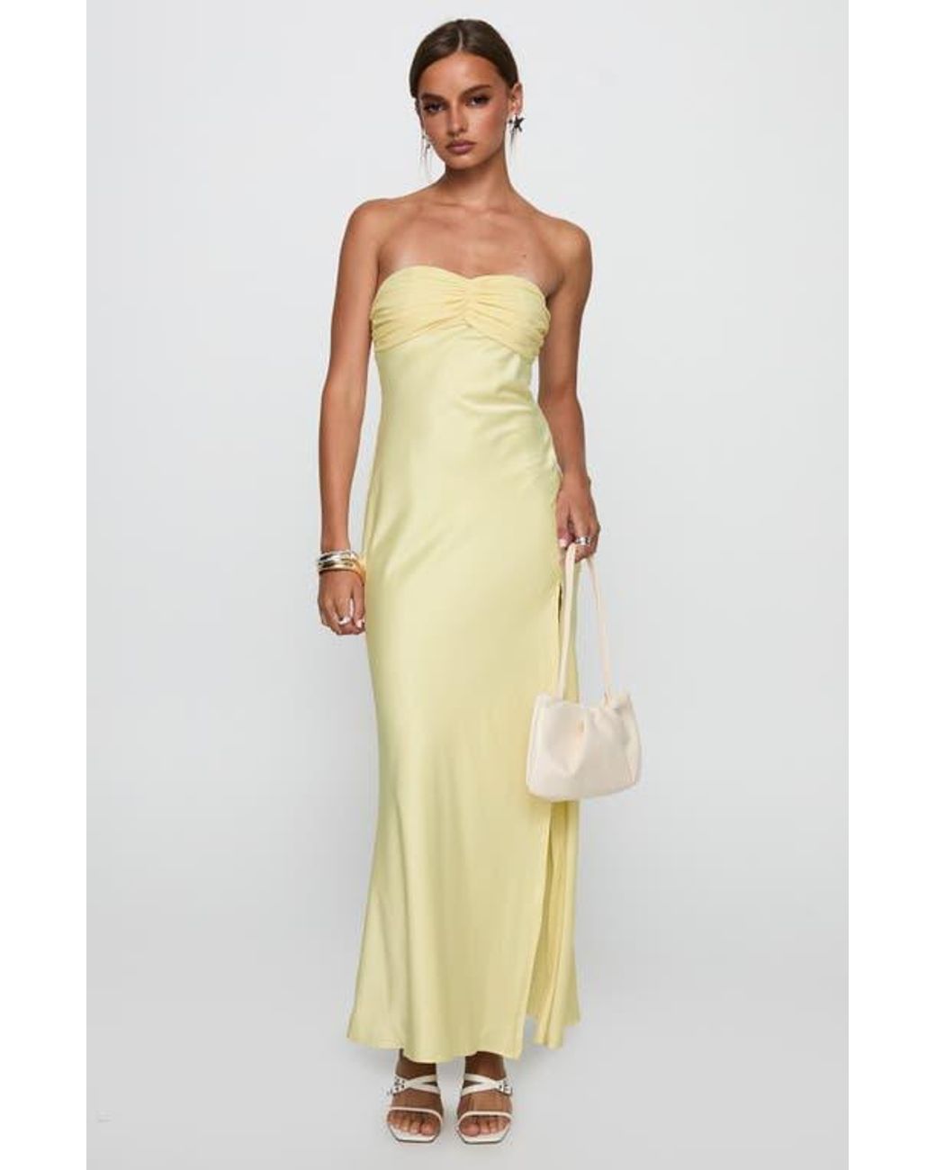 open lace back dress Jasella Embellished Corset Gown in Gold main image 0