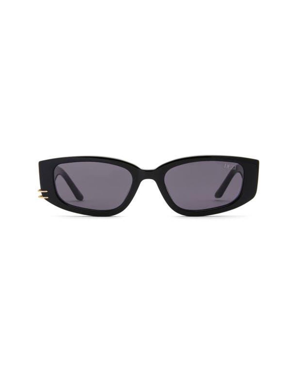 DEZI Black Cuffed 53Mm Square Sunglasses