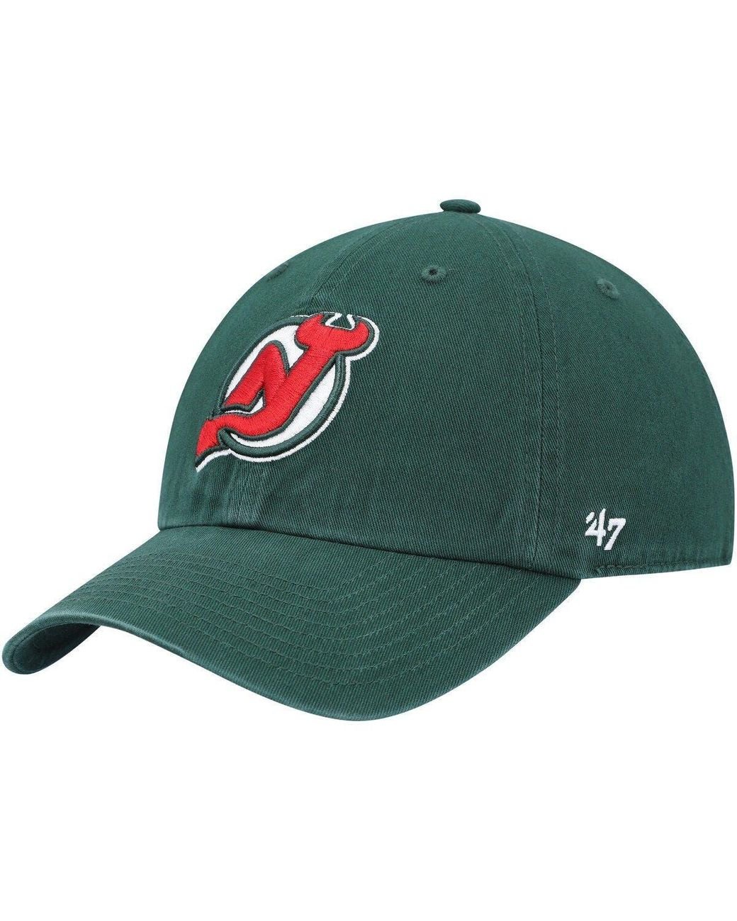 Men's New Jersey Devils adidas Green 2020/21 Reverse Retro Knit Hat