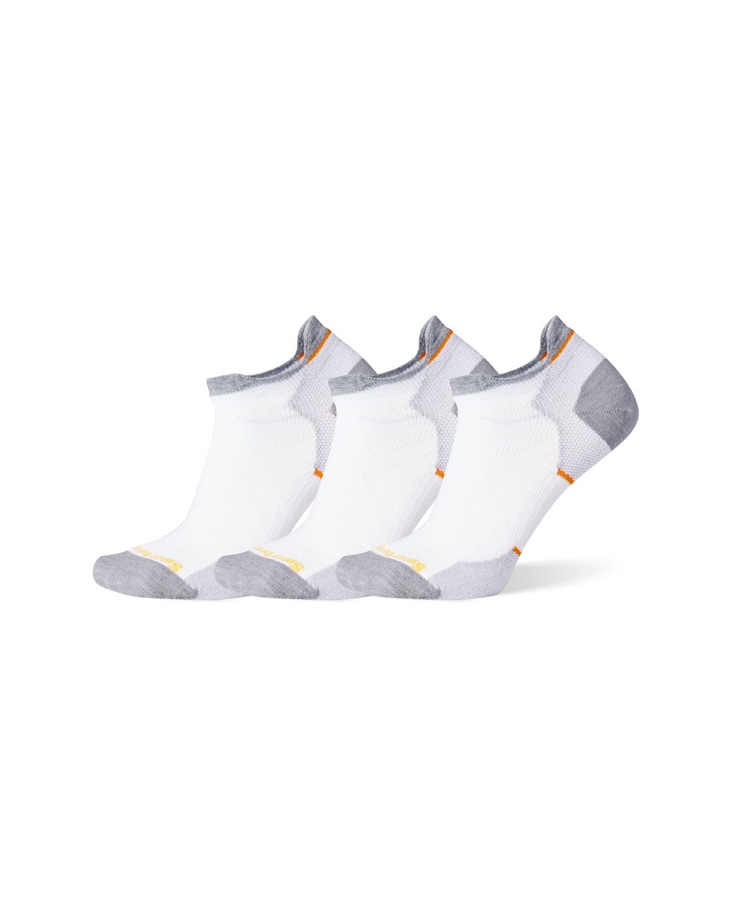 Smartwool White Run 3-Pack Zero Cushion Ankle Socks