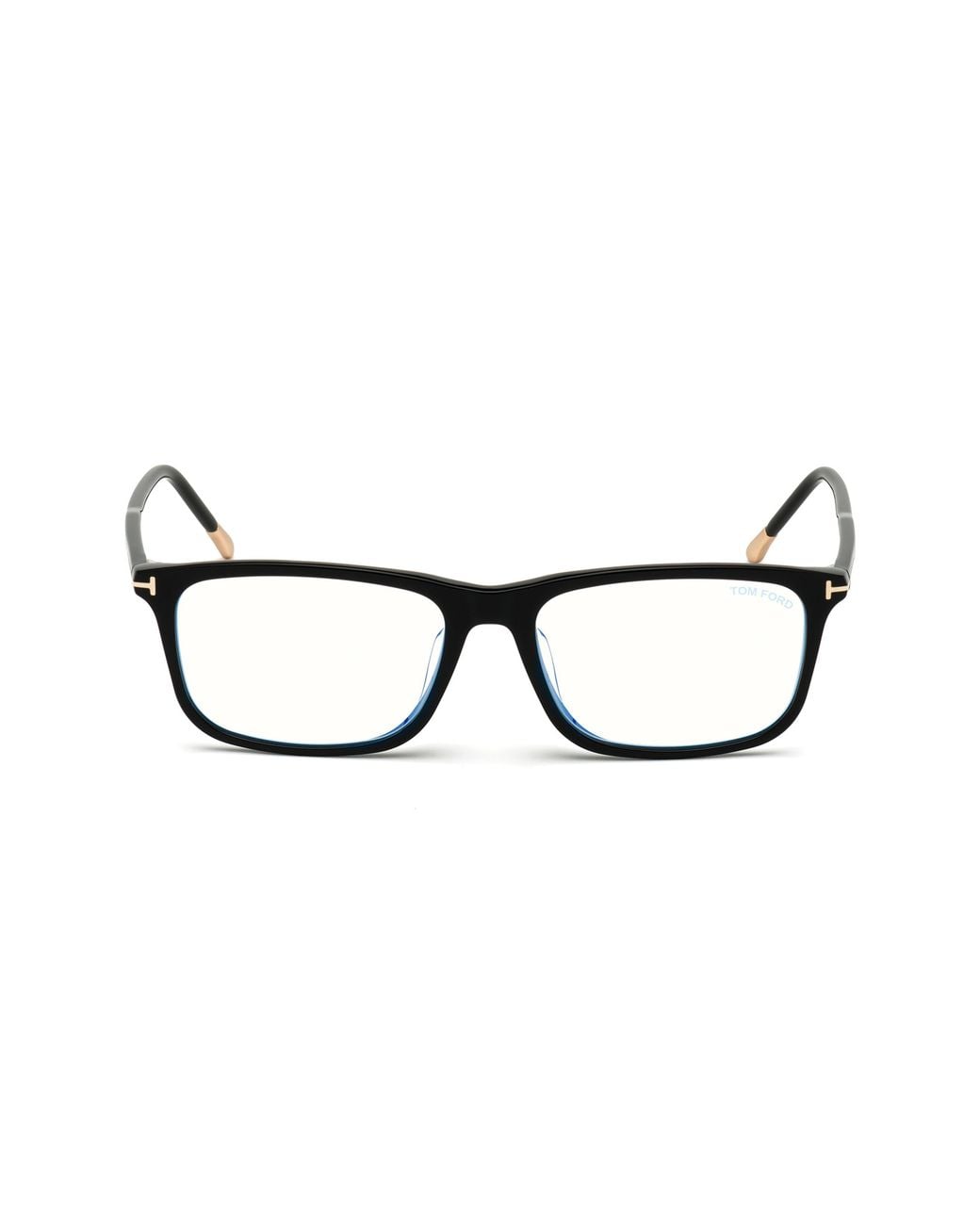 Tom Ford Brown 57Mm Rectangular Light Blocking Optical Glasses for men