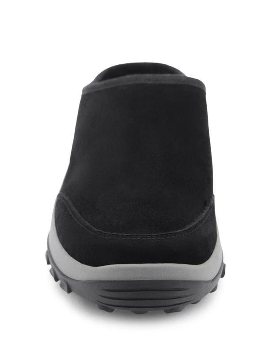 Mango Black Leather Clog