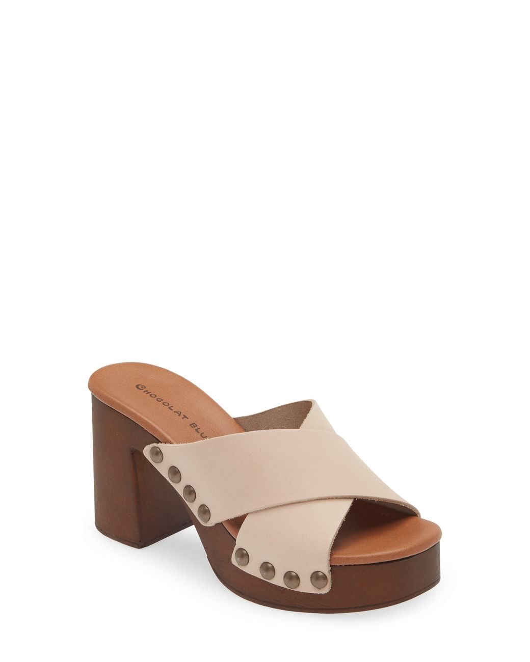 Chocolat Blu Brown Hedy Platform Slide Sandal