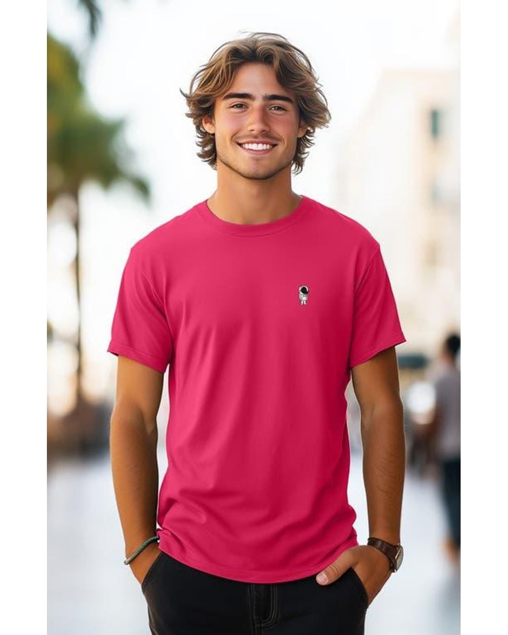 Alix Pink Astronaut Tee for men