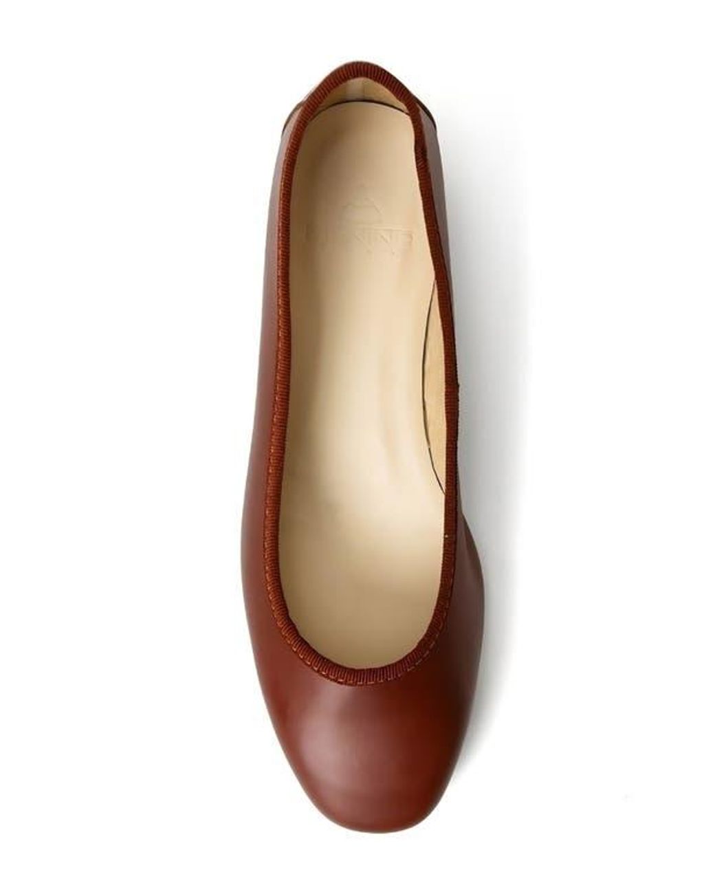 Menina Step Brown Isa Leather Ballet Flat