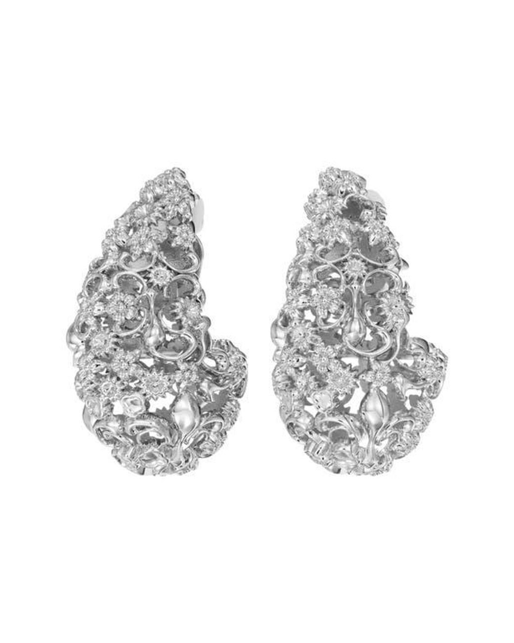 Tory Burch Metallic Filigree Wave Earrings