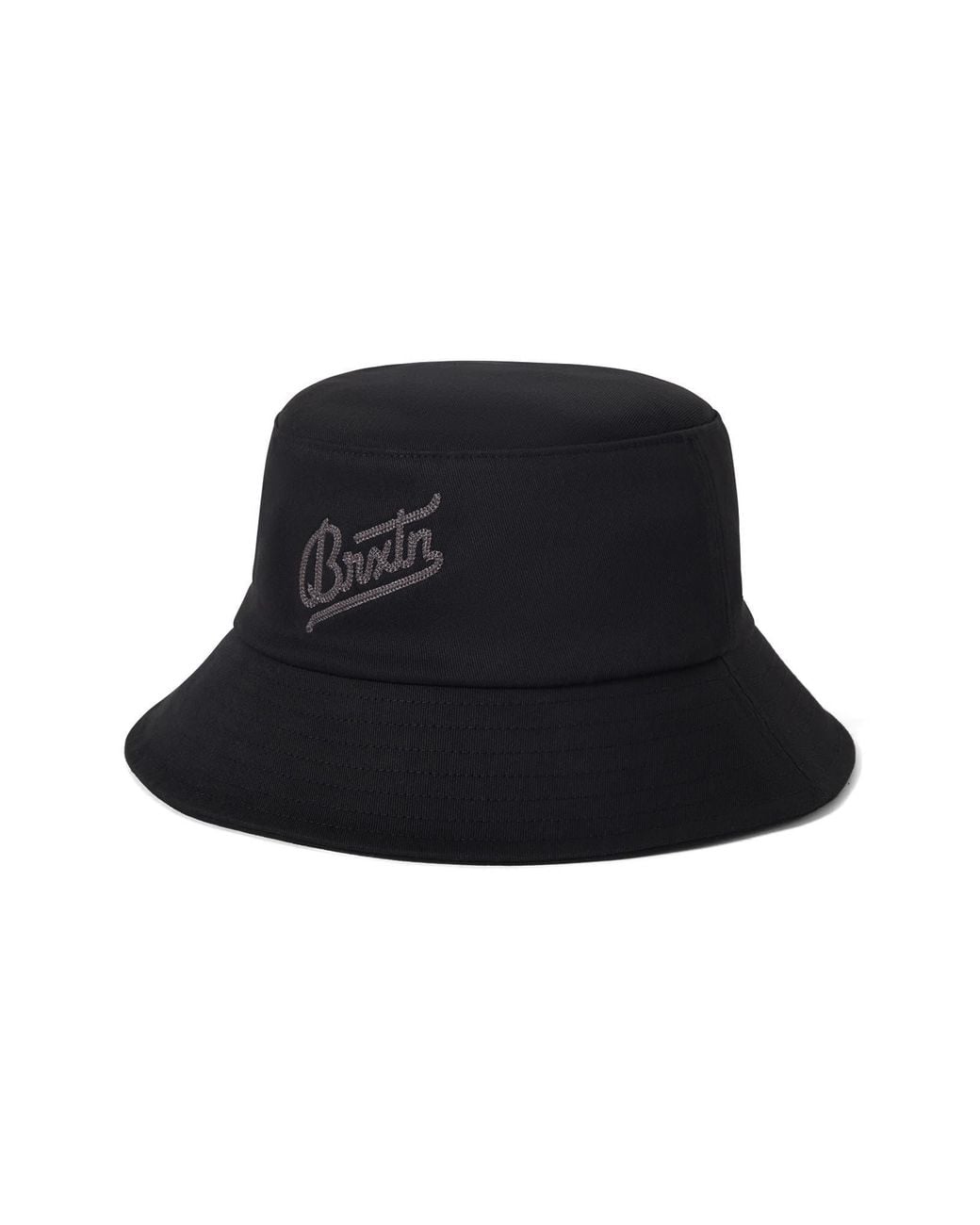 Brixton Black Eldon Packable Bucket Hat for men