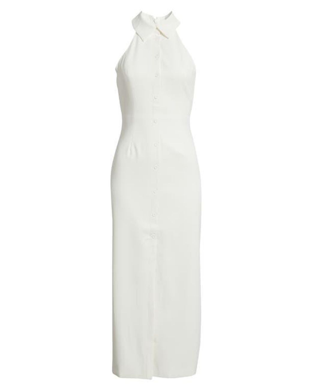 halter plunge dress Yellow Ariana Plunge Halter Dress