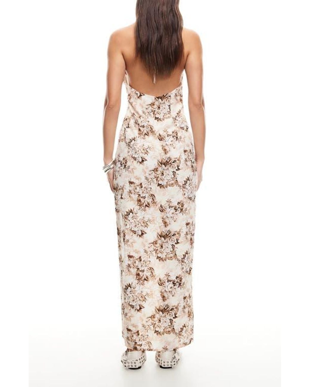 slim fit dress slacks Lioness Carrie Halter Dress main image 0