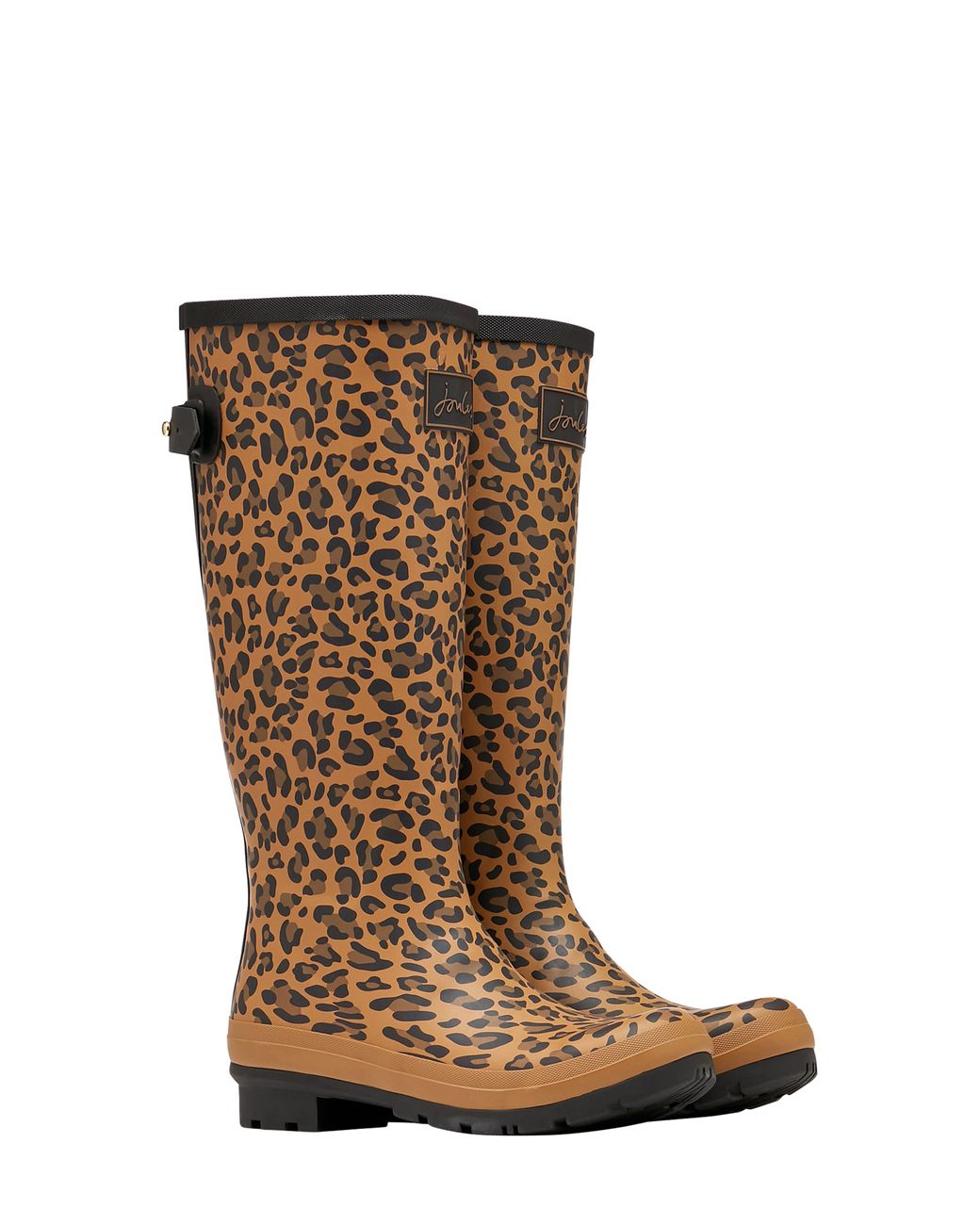 joules tan leopard boots