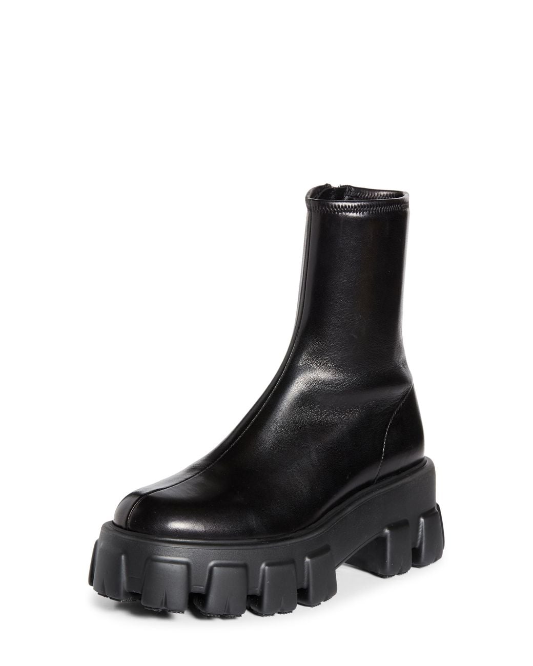 Prada Black Monolith Lug Sole Bootie