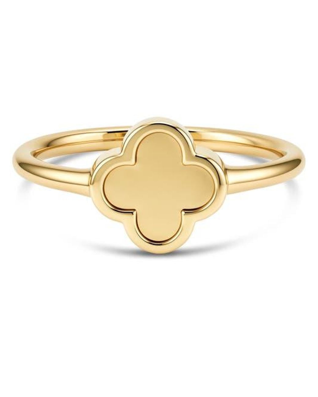 DEVATA Metallic Clover Ring