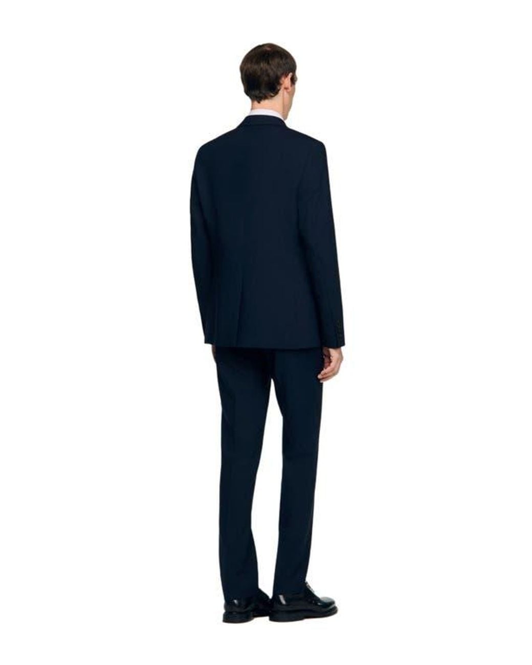 Sandro Blue Wool Suit Jacket for men