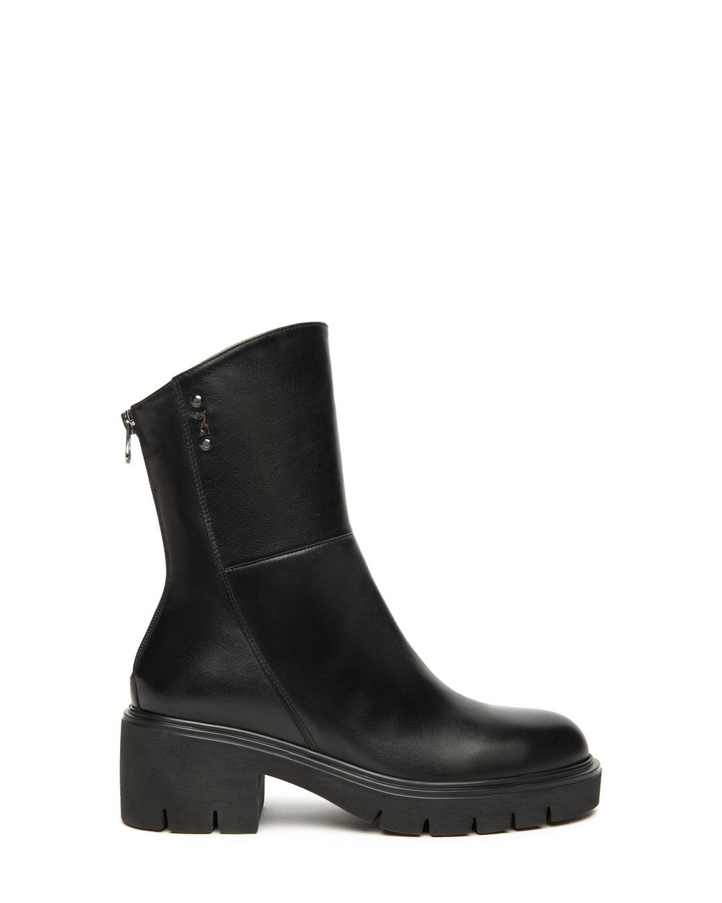 Nero Giardini Black Lug Sole Bootie