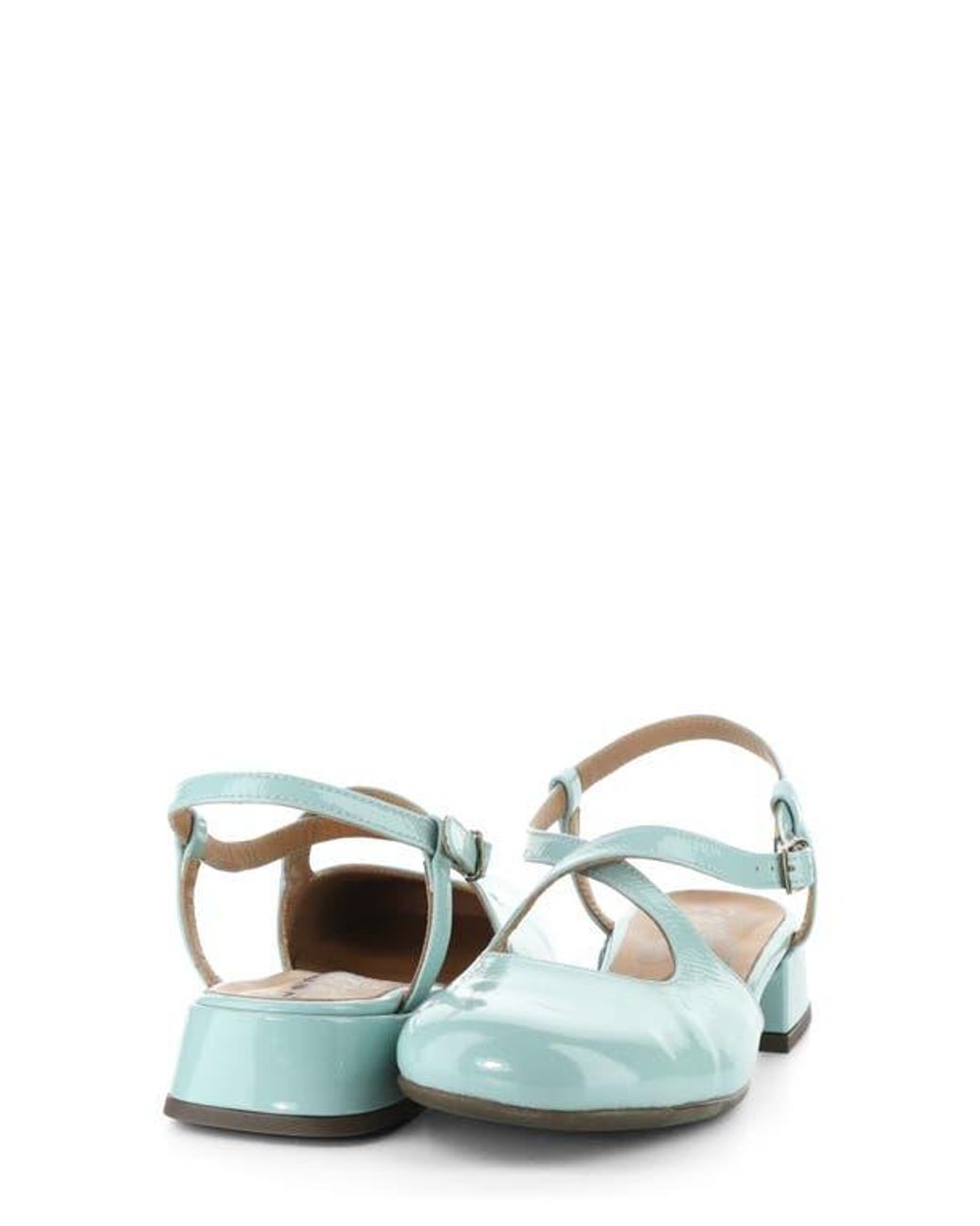 Fly London Blue Cark Ankle Strap Pump