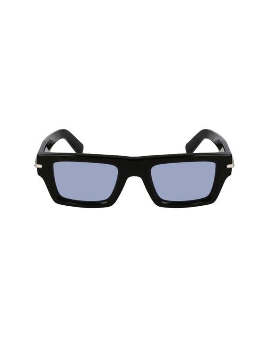 Ferragamo Blue Prisma 50Mm Rectangular Sunglasses for men