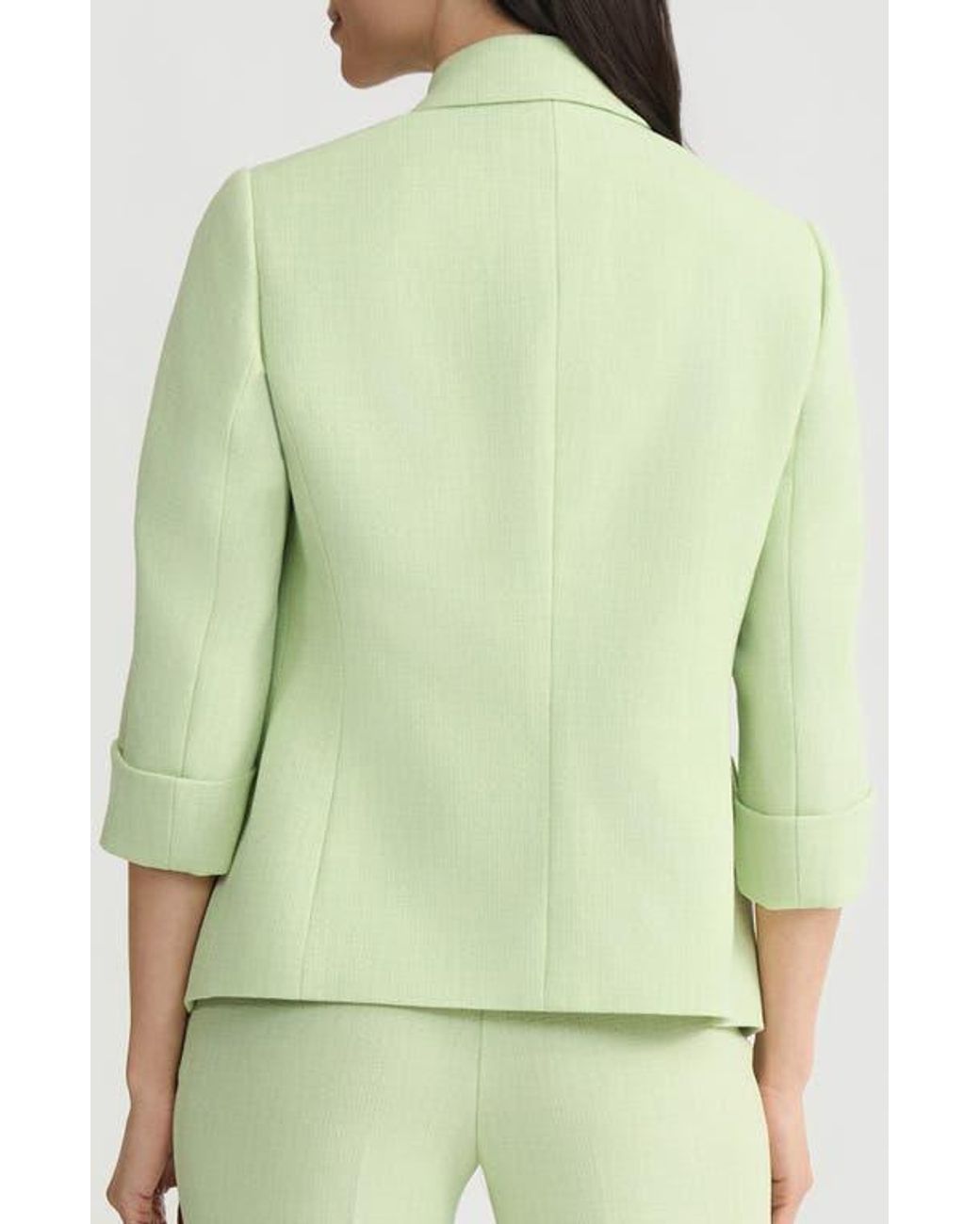 Kasper Green Two-Button Blazer