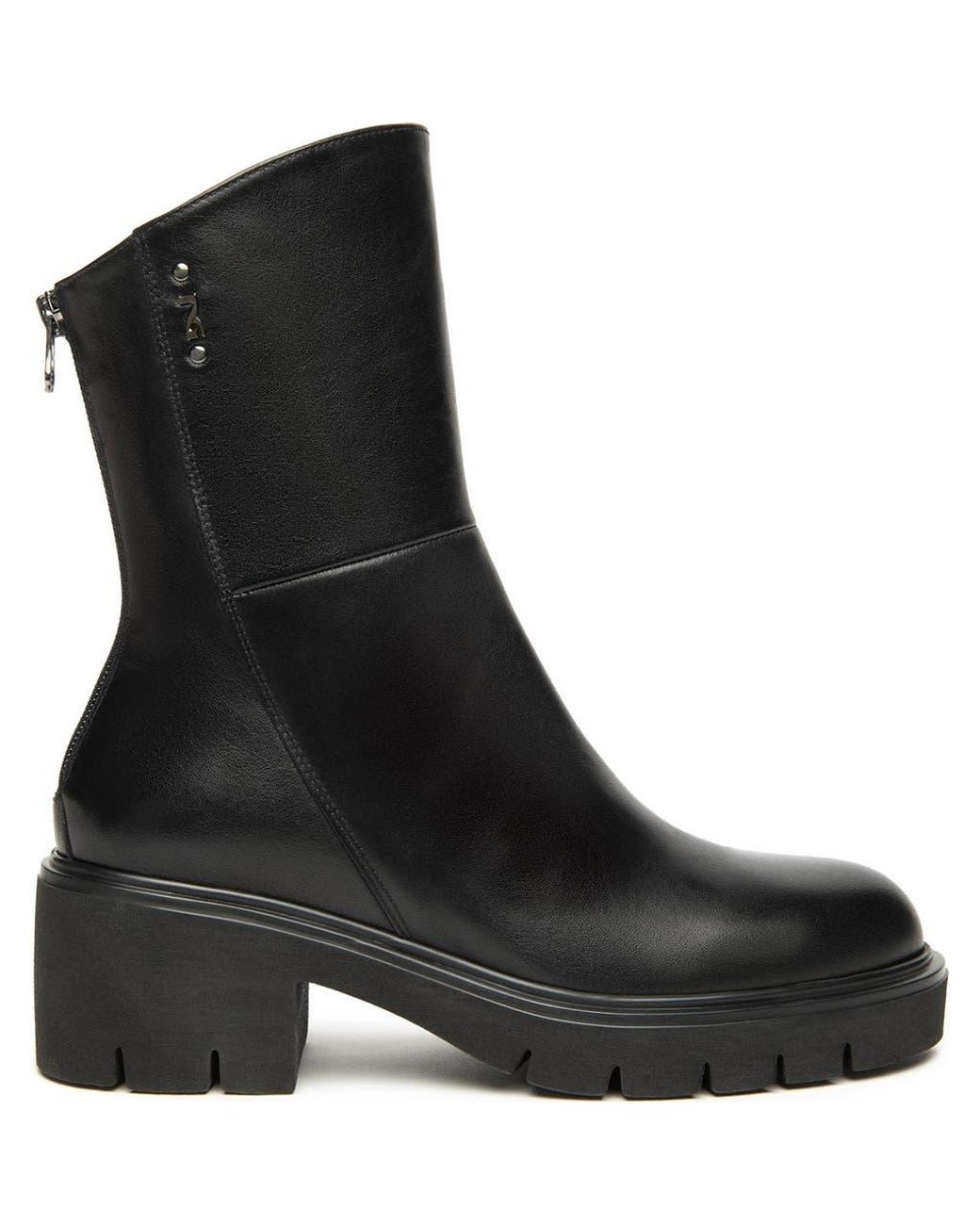 Nero Giardini Black Lug Sole Bootie