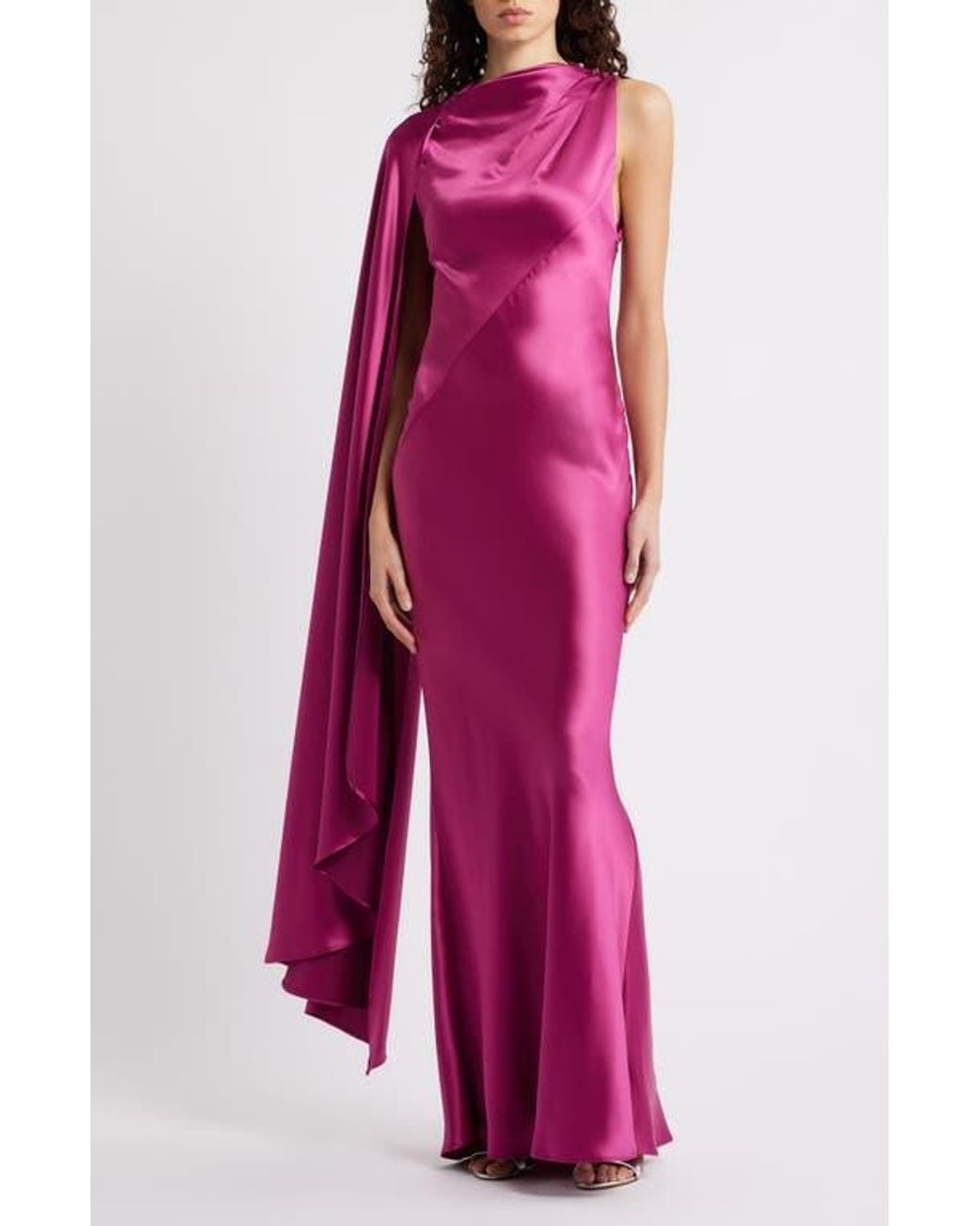 knee length dresses for ladies Acler Yarrow Maxi Dress in Amethyst, Size 6 AU main image 0