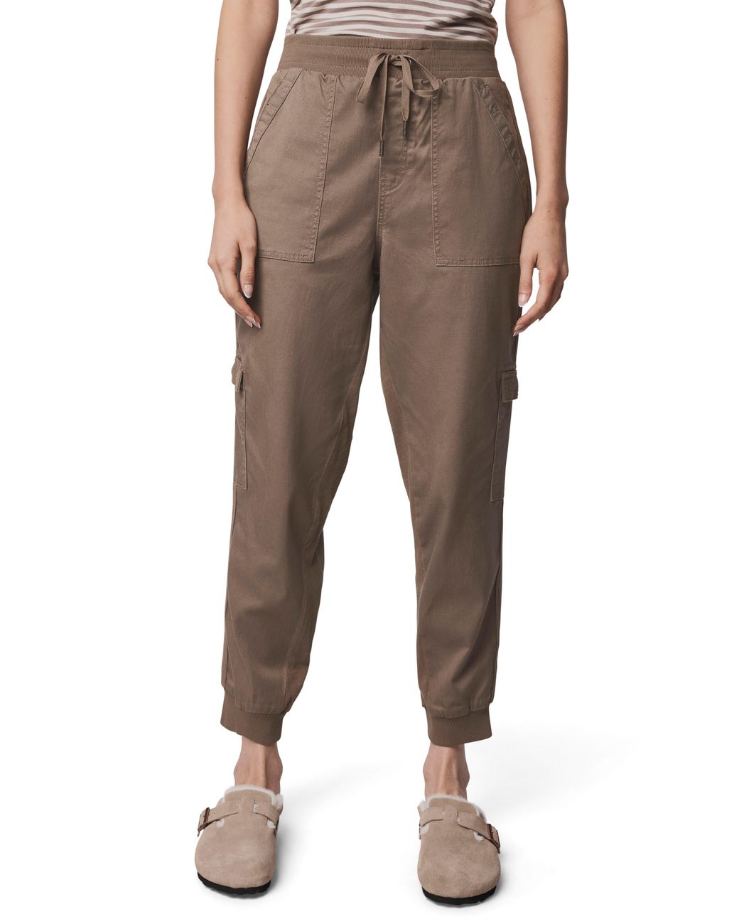 Splendid Brown Jaclyn Drawstring Waist Joggers