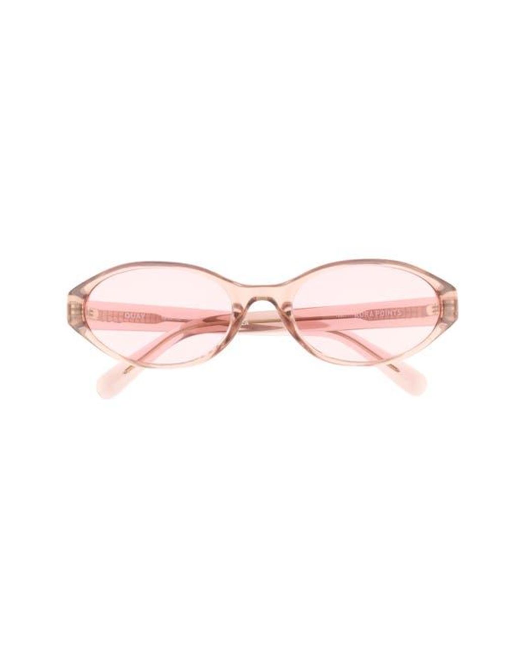 Quay Aura Points 55Mm Oval Sunglasses in Pink | Lyst display picture 2