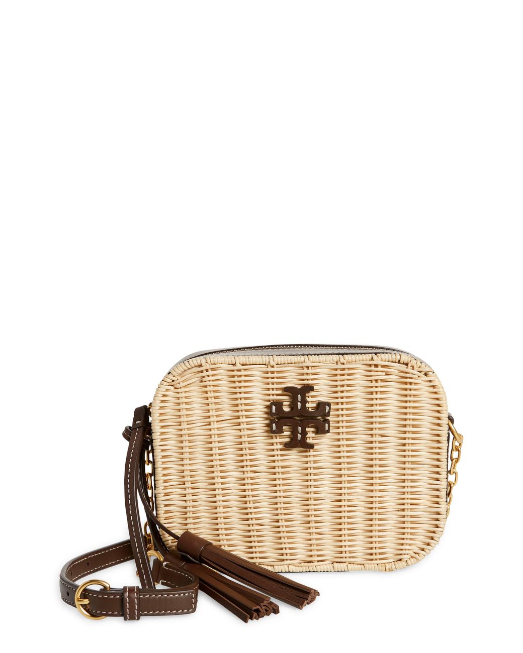 Tory Burch T Monogram Leather Camera Crossbody Bag