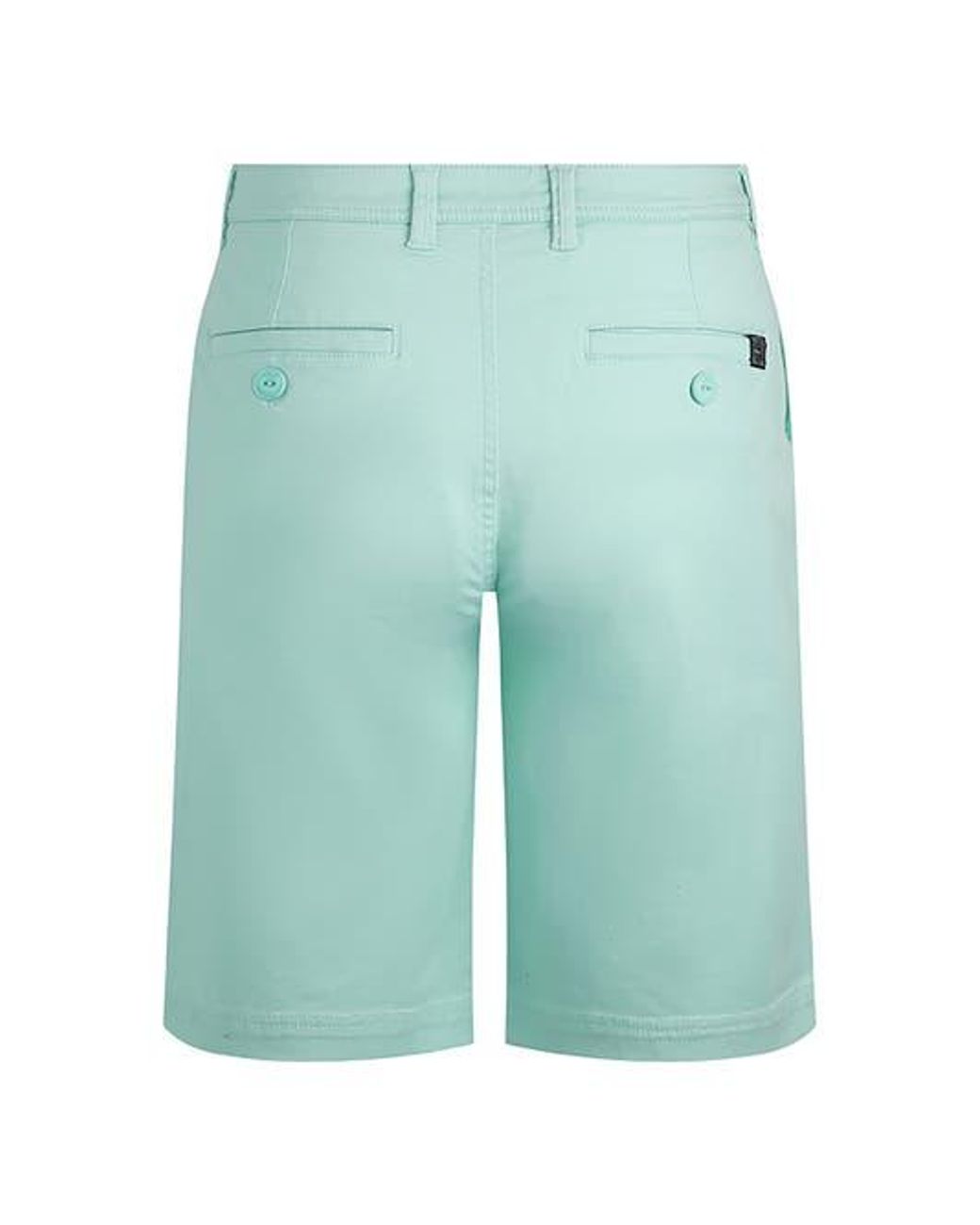 Weird Fish Blue Rayburn Flat Front Shorts for men