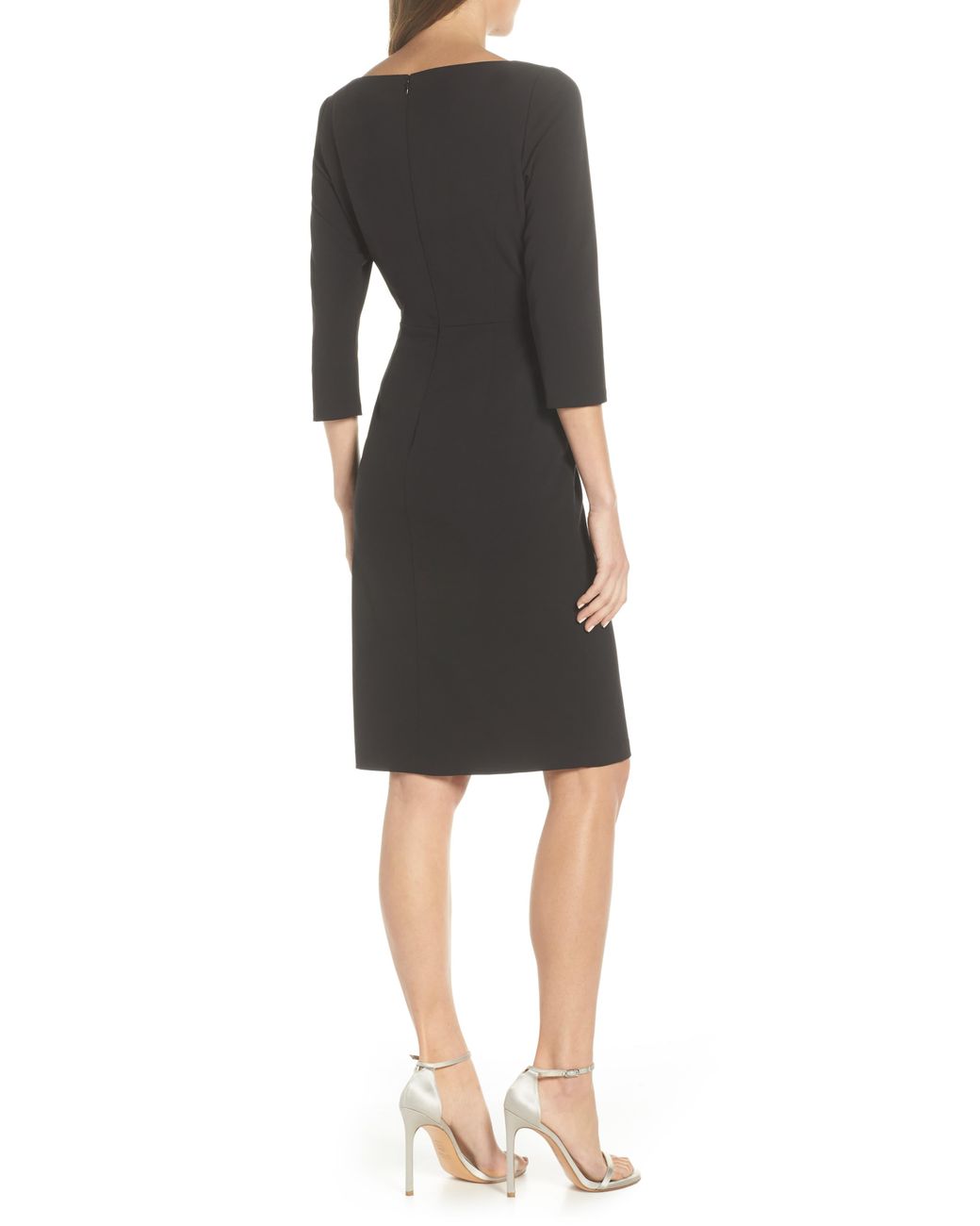 angled ruffle sheath dress vince camuto